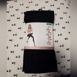 Legale Black Plush Tights Legging M/L